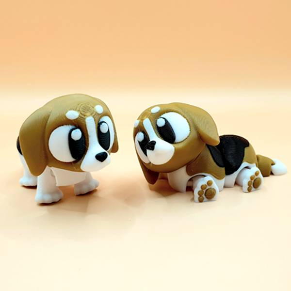 Pies Zgryzek - beagl z druku 3D