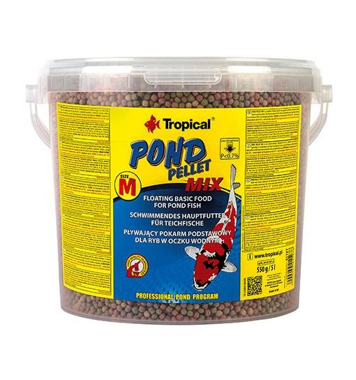 KOI 5L/550g PELLET MIX SIZE "M" /TROPICAL-WIADRO