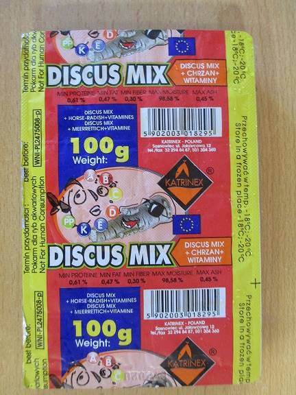 Mrożonka- DISCUS MIX CHRZAN + WIT.100g