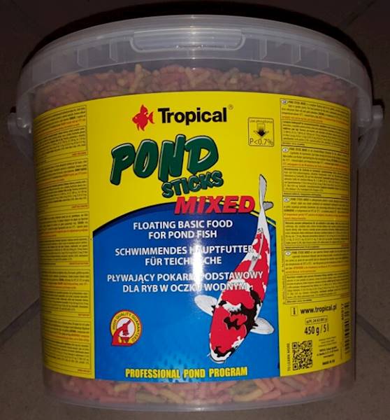 KOI 5L/430g STICKS MIXED /TROPICAL-WIADRO