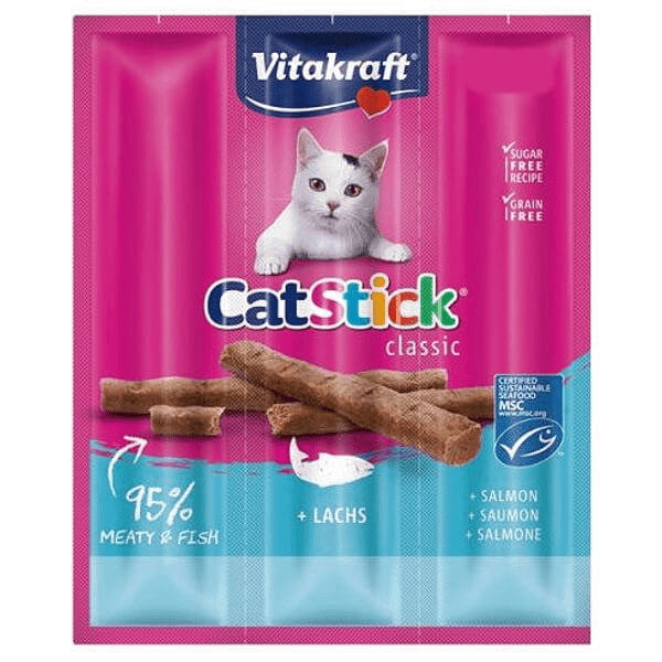 VITAKRAFT CAT STICK MINI 3szt ŁOSOŚ