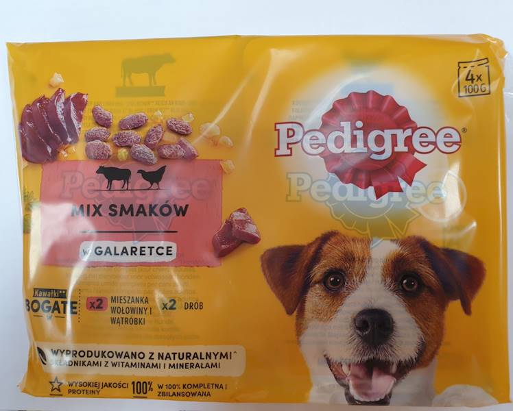 PEDIGREE (4x100) DRÓB-WOŁOWINA GALARETKA *