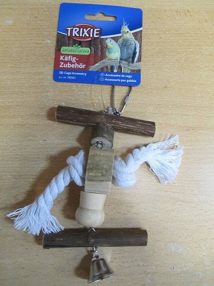 HUŚTAWKA DREWNIANA ZABAWKA+SZNUREK 20cm