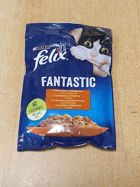 FELIX  85g FANTASTIC Z KURCZ. I POMID.w galaretce