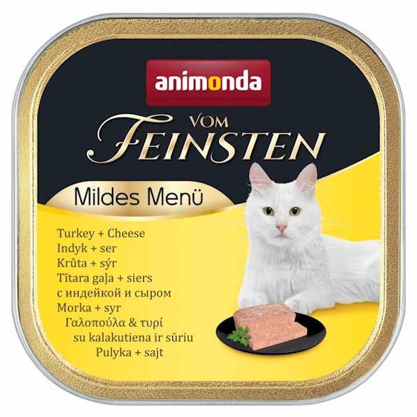 ANIMONDA 100g KOT MILDES MENU indyk+ser *#