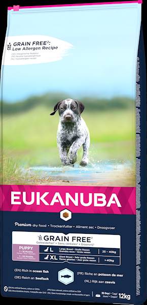EUKANUBA PUPPY OCEAN FISH L-XL 12kg GRAIN FREE #