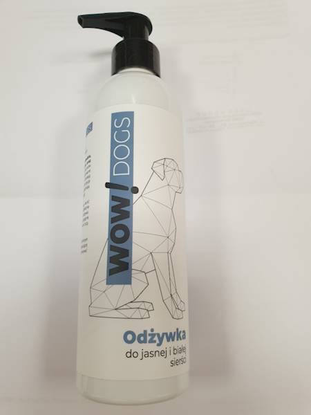 O.ODŻYWKA WOW DOGS  biała i jasna sierść 250ml #