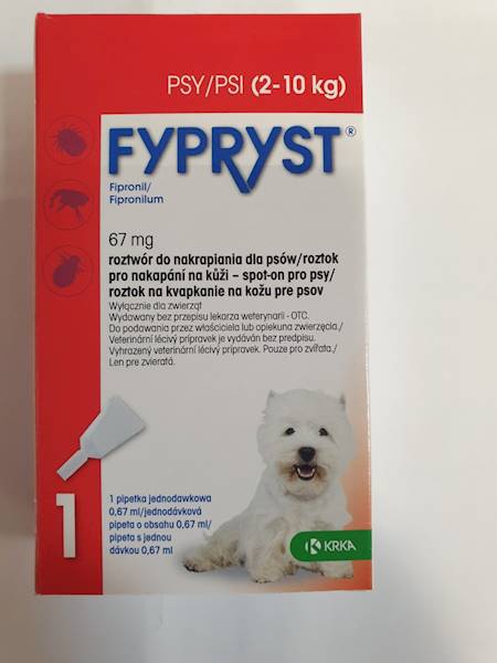 KROPLE FYPRYST 0,67ml S 2-10kg