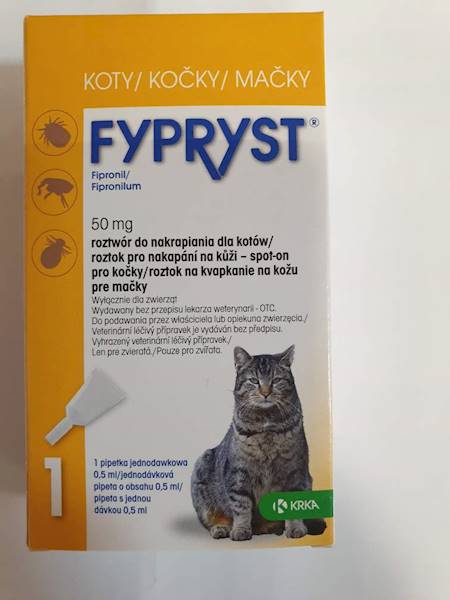 KROPLE FYPRYST 0,5ml KOT