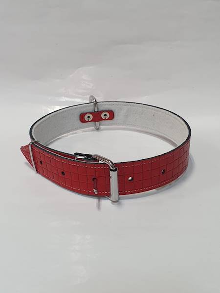 S.OBROŻA SKÓRA FILC 40mm/60cm czerwona