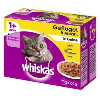 WHISKAS (12x85g) DANIA DROBIOWE W GAL.*