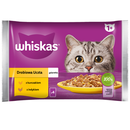 WHISKAS (4x85g) DROBIOWA UCZTA W GAL.*