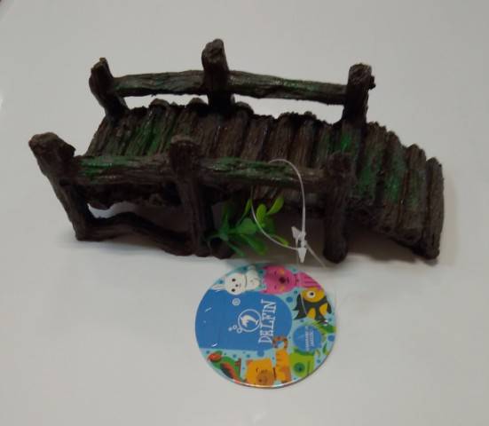 OZDOBA MOST 20x9x8cm DELFIN #