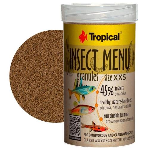INSECT MENU GRANULES SIZE XXS 100ml/64g