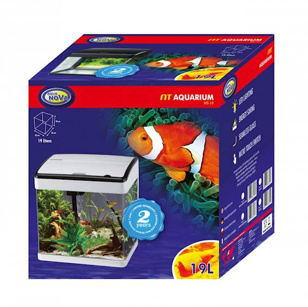 ZESTAW AKWARIUM  PROSTE AQUA NOVA 32x23x33 (19L)