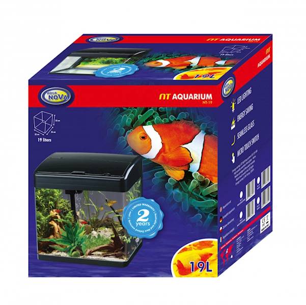 ZESTAW AKWARIUM  PROSTE AQUA NOVA  32x23x33 (19L)#