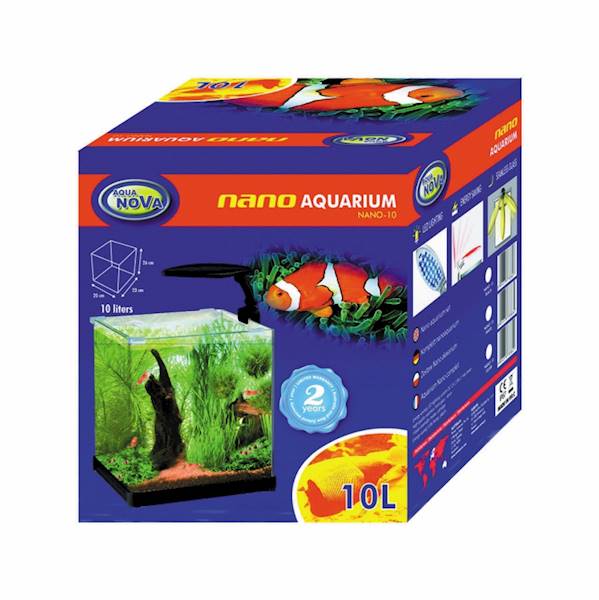 ZESTAW AKWARIUM  PROSTE AQUA NOVA 20x23x26 (10L)#
