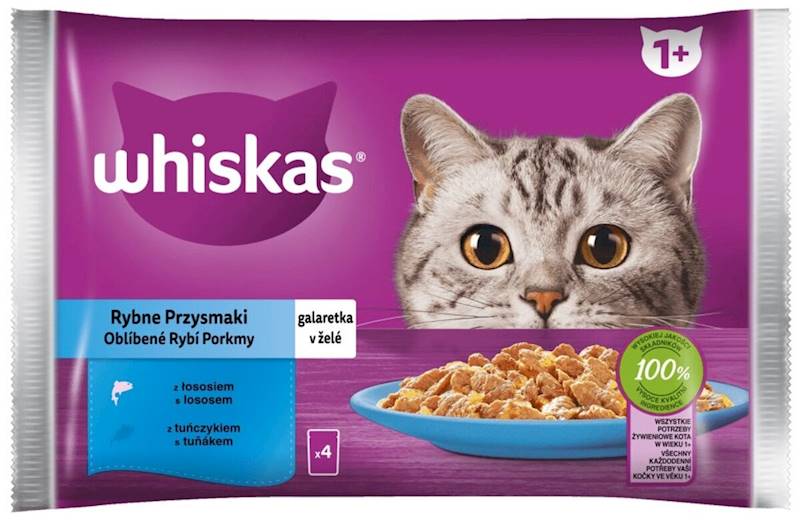 WHISKAS (4x85g) SASZ.GAL ŁOSOŚ/TUŃCZYK*