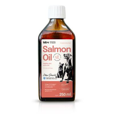 LAB-V OLEJ Z ŁOSOSIA + WIT. dla psów i kotów 250ml