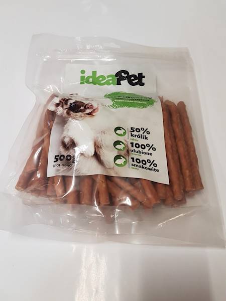 PRZYSMAK IDEA PET PATYKI Z KRÓLIK-RYŻ 0,5kg