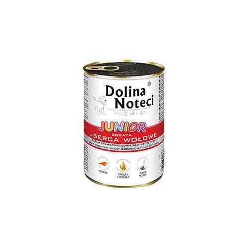 DOLINA NOTECI PIES 400g  JUNIOR SERCA WOŁOWE