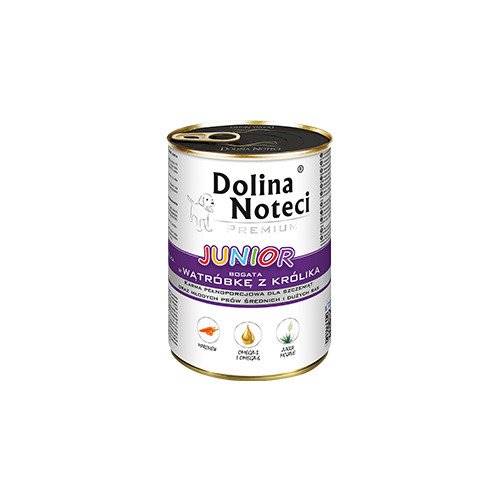 DOLINA NOTECI PIES 400g  JUNIOR WĄTRÓBKA Z KRÓLIKA