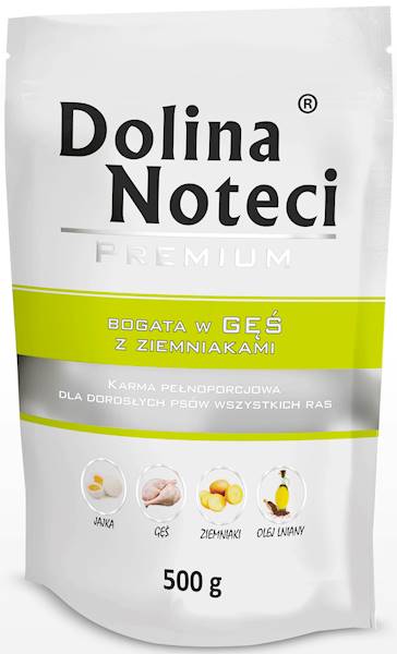 DOLINA NOTECI PIES 500g GĘŚ Z ZIEMNIAKAMI