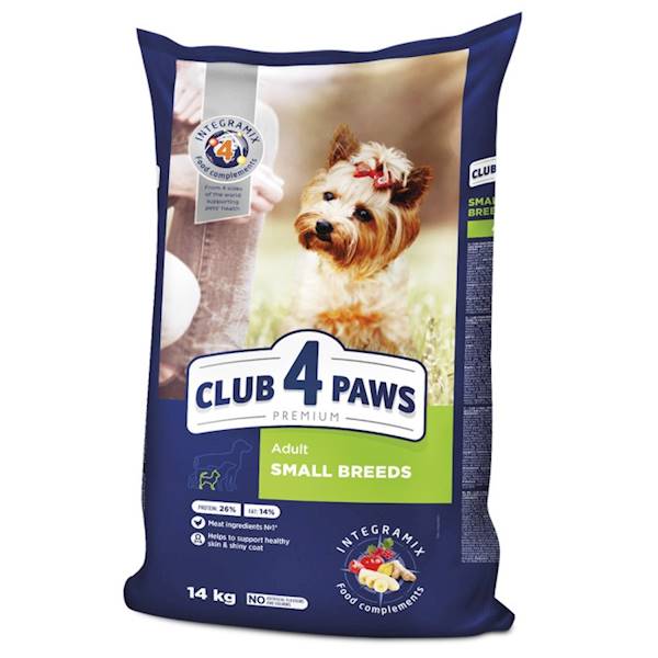 CLUB 4 PAWS PIES PREMIUM dla małych ras kura 14kg