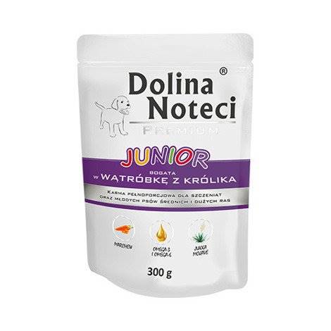 DOLINA NOTECI PIES 300g JUNIOR WĄTRÓBKA Z KRÓLIKA