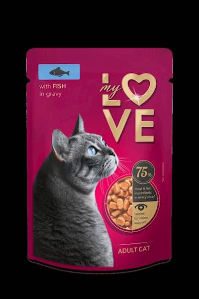 MY LOVE sasz. KOT Z RYBĄ W SOSIE 85g