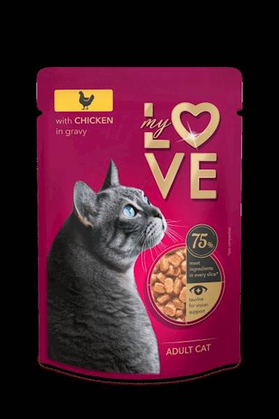 MY LOVE sasz. KOT Z KURCZAKIEM W SOSIE 85g