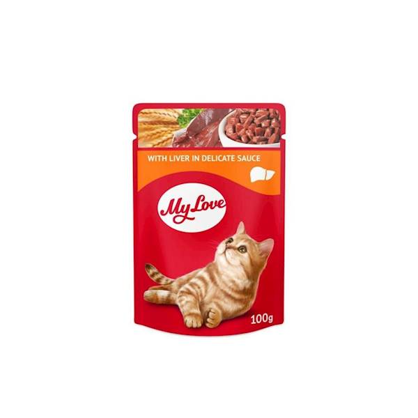 MY LOVE sasz. KOT Z WATRÓBKĄ W SOSIE 100g
