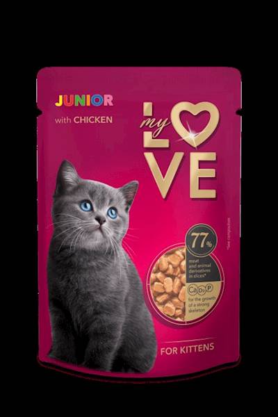 MY LOVE sasz. KOCIĘTA Z KURCZAKIEM 85g