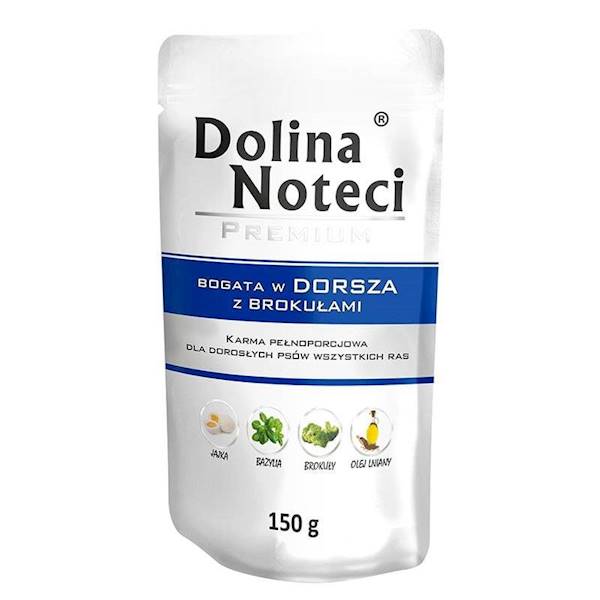 DOLINA NOTECI PIES 150g DORSZ Z BROKUŁEM 