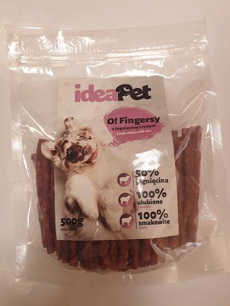 PRZYSMAK IDEA PET PATYKI Z JAGNIE-RYŻ 0,5kg