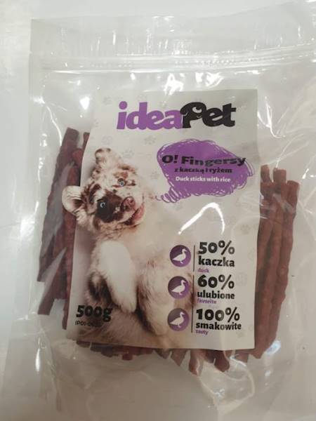 PRZYSMAK IDEA PET PATYKI Z KACZKA-RYŻ 0,5kg