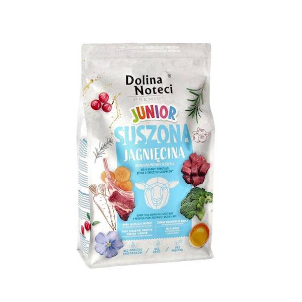 DOLINA NOTECI PIES JUNIOR 4kg SUSZONA JAGNIĘCINA