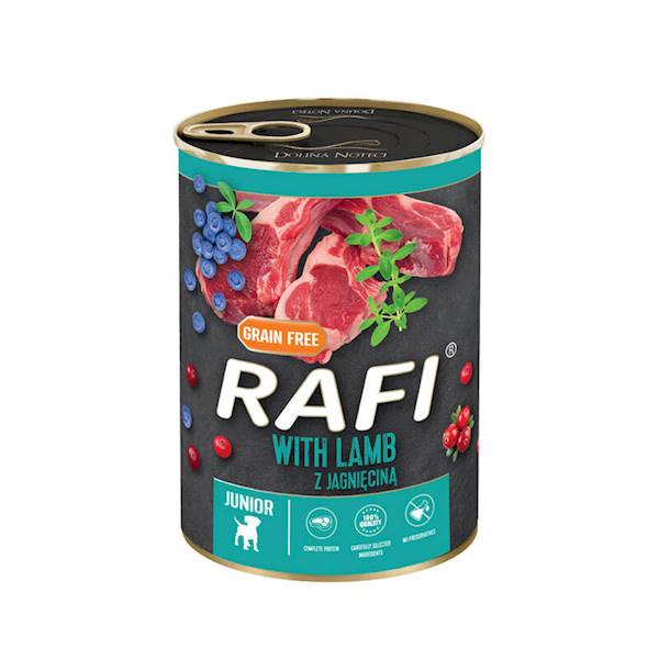 RAFI PIES 400g JUNIOR z jagnieciną