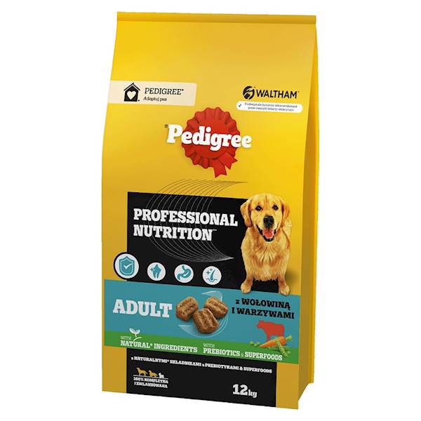 PEDIGREE 12kg ADULT WOŁOWINA*