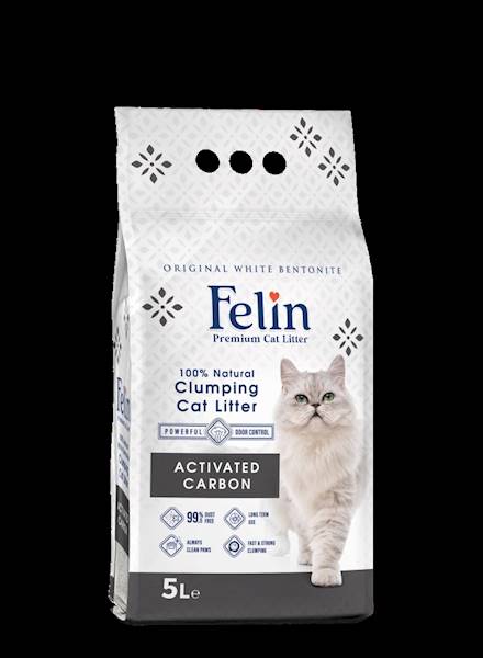 PIASEK FELIN COMPACT WĘGIEL AKTYWNY 5L (biały)