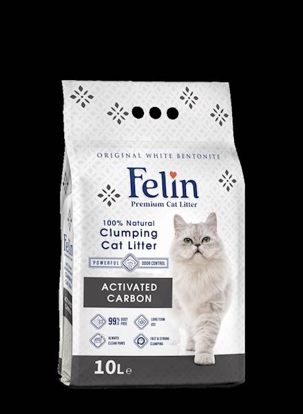 PIASEK FELIN COMPACT WĘGIEL AKTYWNY 10L (biały)