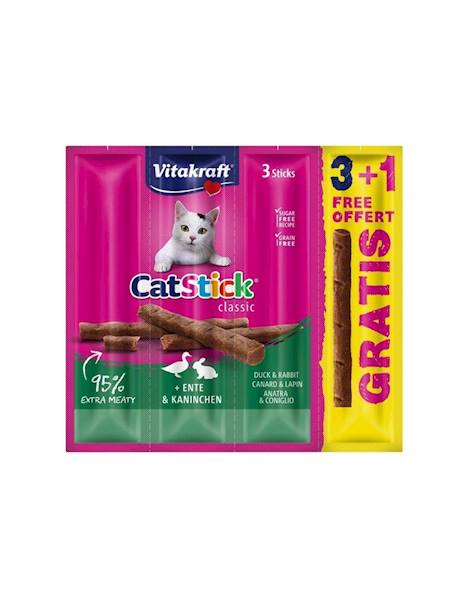 VITAKRAFT CAT STICK MINI 3szt KACZKA/KRÓLIK3+1