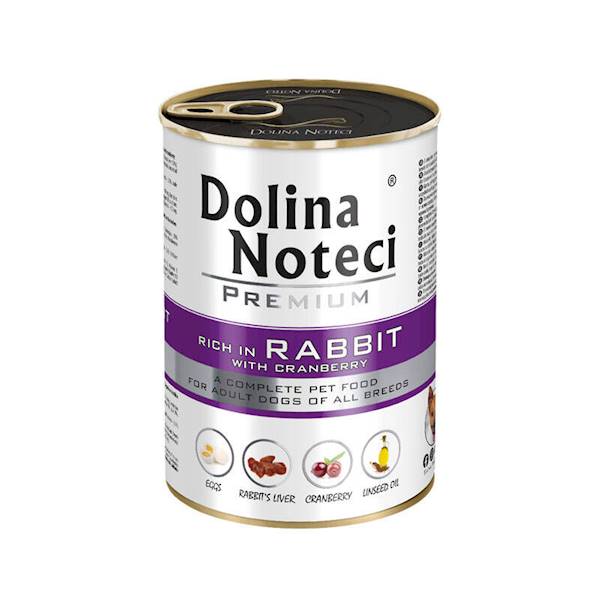 DOLINA NOTECI PIES 400g KRÓLIK Z ŻURAWINĄ