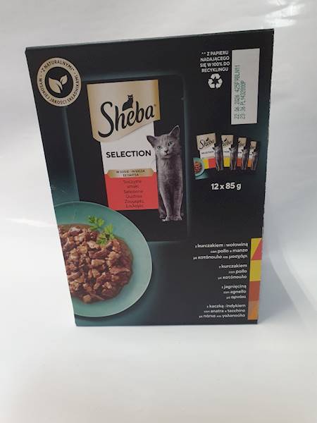 SHEBA SASZETKA 12 X 85g W SOSIE