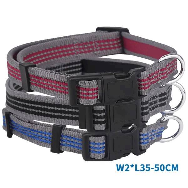 OBROŻA NOBLEZA ODBLASKOWA ciemna DLA PSA 35-50cm