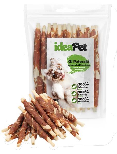 PRZYSMAK IDEA PET PATYKI OWINIĘTY KRÓLIKIEM 0,5kg