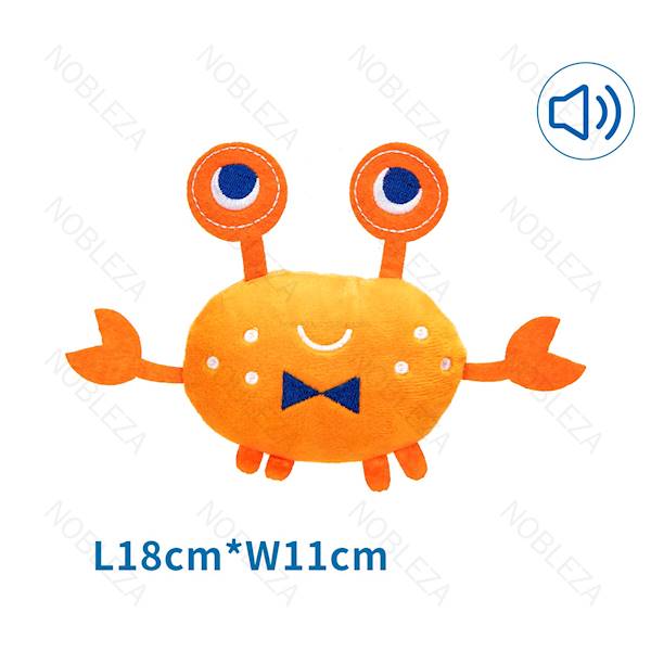ZB.NOBLEZA PLUSZOWY KRAB Z DŻWIĘKIEM 18CM