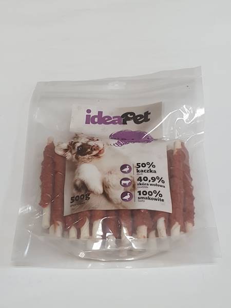 PRZYSMAK IDEA PET PATYKI OWINIĘTY KACZKĄ 0,5kg