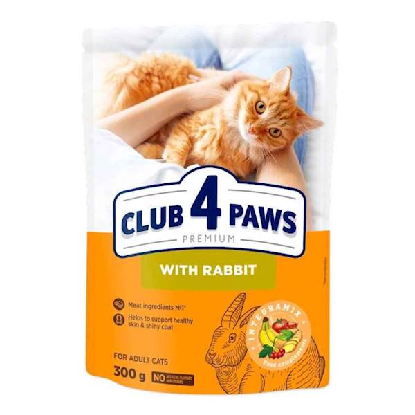 CLUB 4 PAWS 300g KRÓLIK 