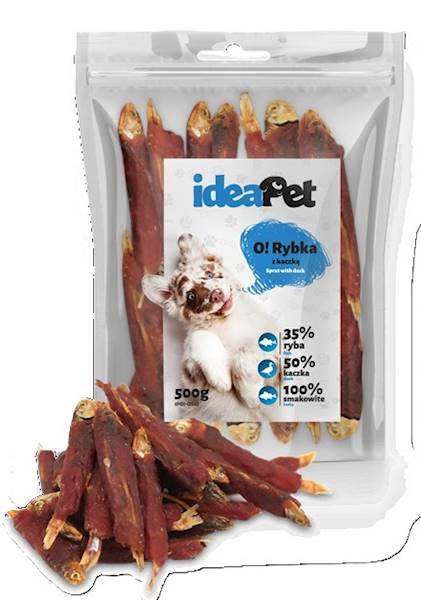 PRZYSMAK IDEA PET RYBKA OWINIĘTA KACZKĄ 0,5kg